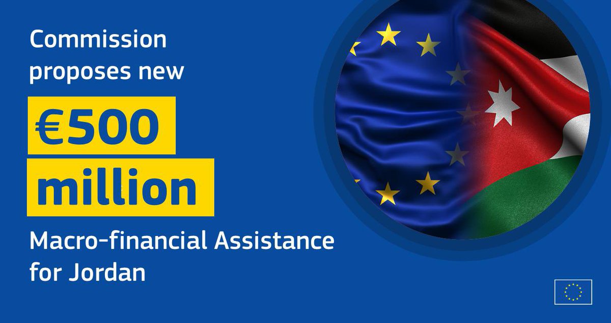 #Jordan is currently facing increasing regional challenges so today’s proposed new programme for a €500m macro-financial assistance to 🇯🇴 is another significant commitment of the #EU showing its continued support twrds its strategic & reliable partner. europa.eu/!VkxfDh