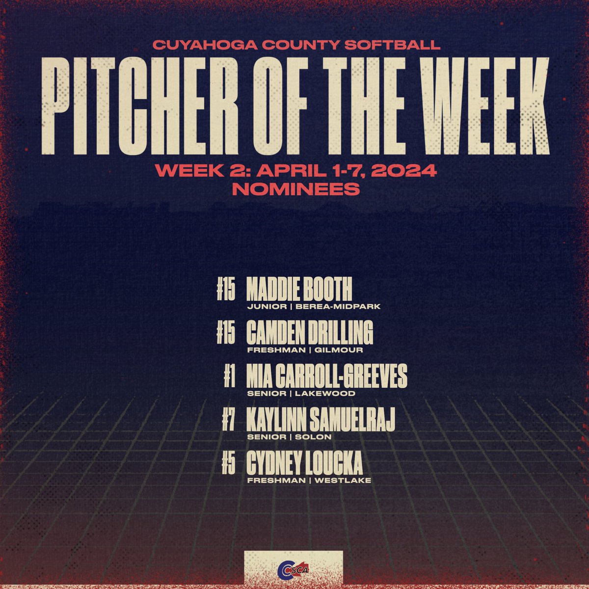 The 🌧️ didn’t stop these stars from showing up in Week 2 🤩 Here are your Week 2 Player & Pitcher of the Week Nominees! 🫵🏼 Nominated by coaches 🗳️ Voted on by coaches 🏆 Winners announced every Wednesday