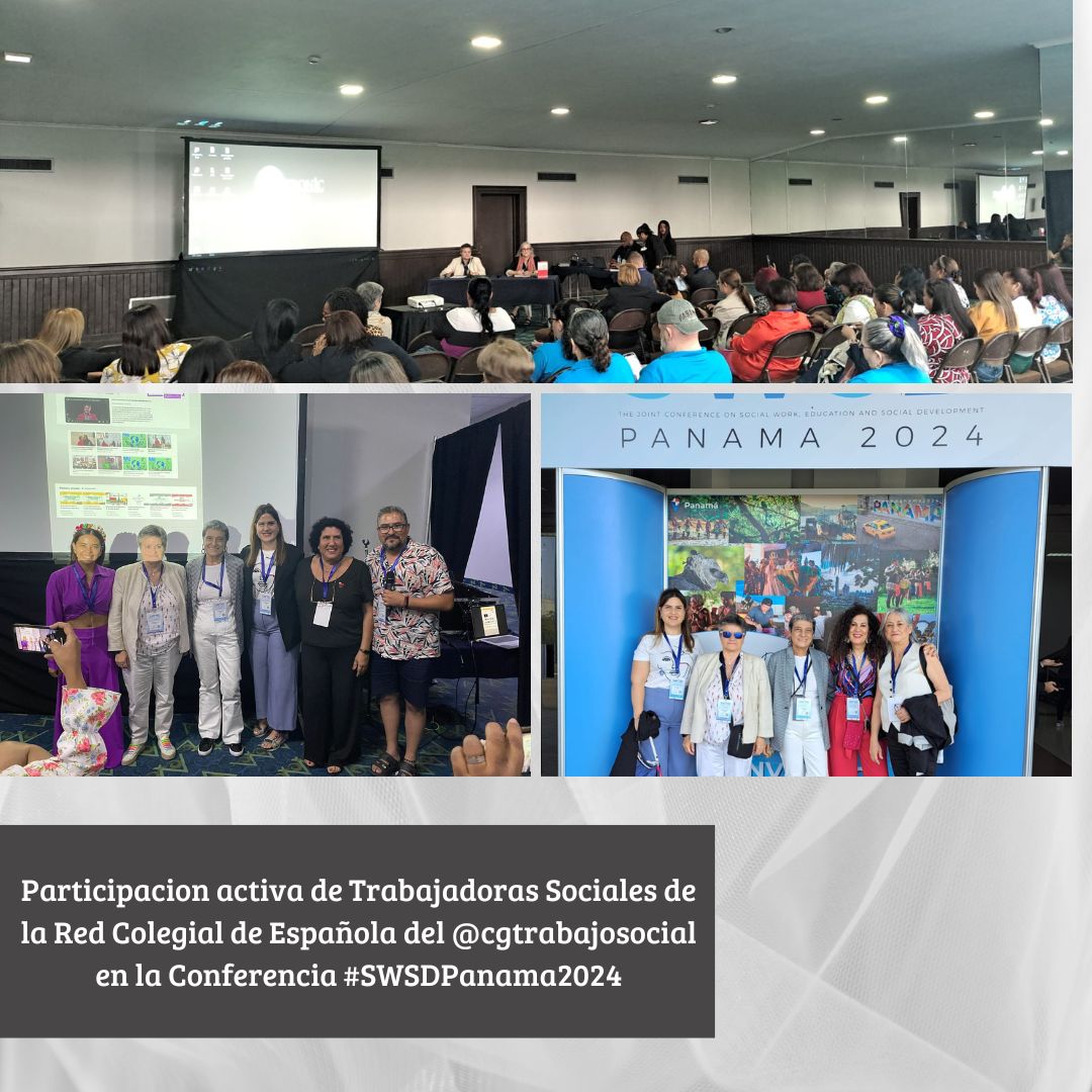 Os compartimos la actividad del Consejo General en el Congreso Mundial de Trabajo Social y Desarrollo Social en Panamá.

Durante cuatro días Ciudad de Panamá ha congregado a docentes, investigadores, investigadoras, profesionales del Trabajo Social y del desarrollo social, y