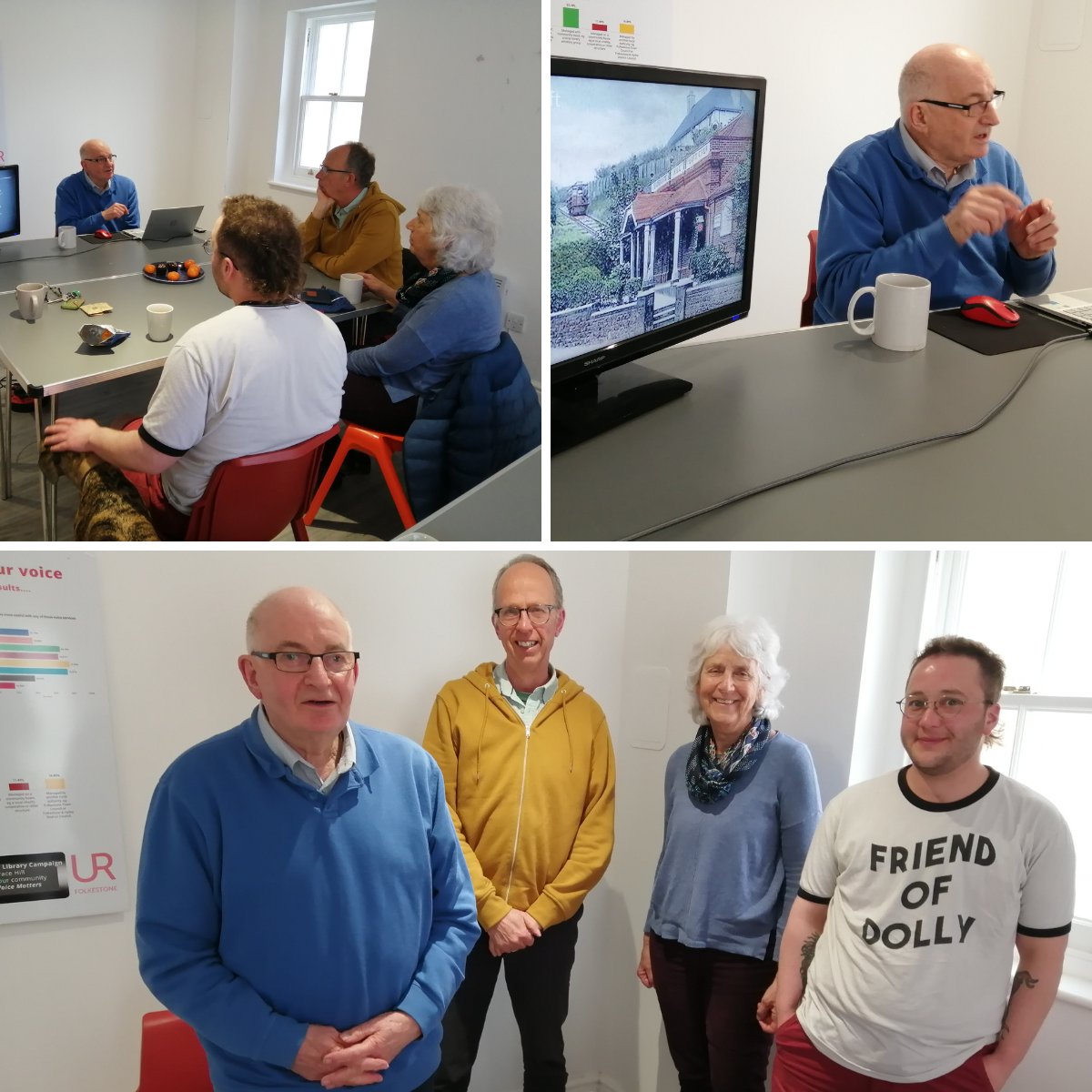 We're so pleased to have some new volunteers to help us 🙌 Last week they met Terry Begent, local historian and ex Director of the Leas Lift, who delivered an informative, historical presentation to prepare them for their volunteering duties.