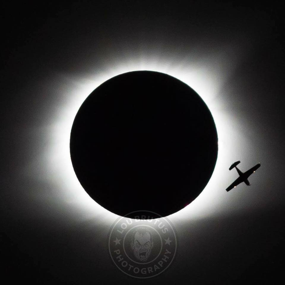 SOLAR ECLIPSE! The coolest image I've ever captured. A small plane flies thru the total solar eclipse over Saluda SC in 2017. Published by news services around the world including National Geographic. Would make a cool album cover! Shot with @NikonUSA . Science! #SolarEclipse