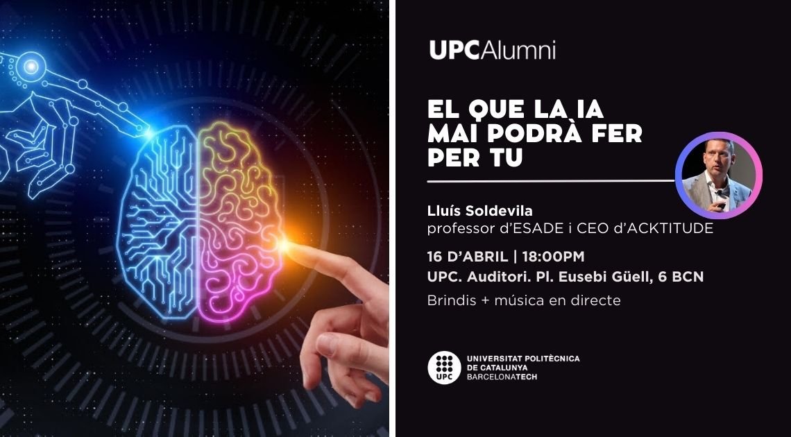 10 coses que la IA no pot fer per tu Conferència del FIB Alumni, Lluís Soldevila. Acabarem amb un brindis i música en directe. Sobreviuràs com a professional a la revolució de la IA? 10 maneres per aprofitar la IA. 16 d'abril, 18:00 h Auditori Vèrtex docs.google.com/forms/d/e/1FAI…