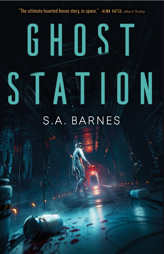 Hey, hey, hey! A book I got to read last month and loved, GHOST STATION by @StaceyKade, comes out tomorrow from @TorNightfire. If you missed my review of it before, you can find that here: cjdotsonauthor.com/blog/5-stars-f… And then go get this book!