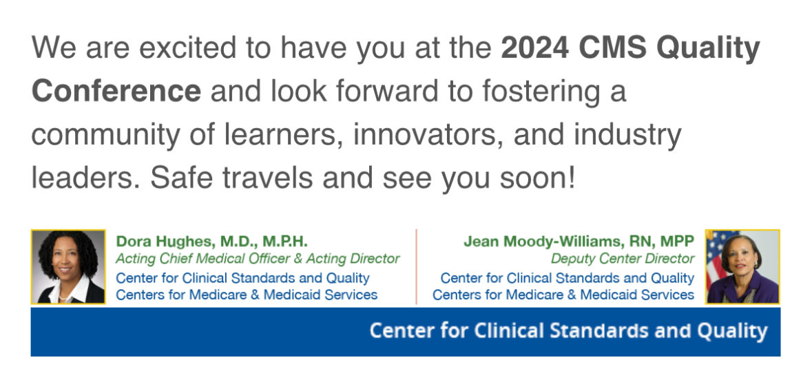 #QualCon24 has arrived! ⁦<a href="/CMSGov/">CMSGov</a>⁩