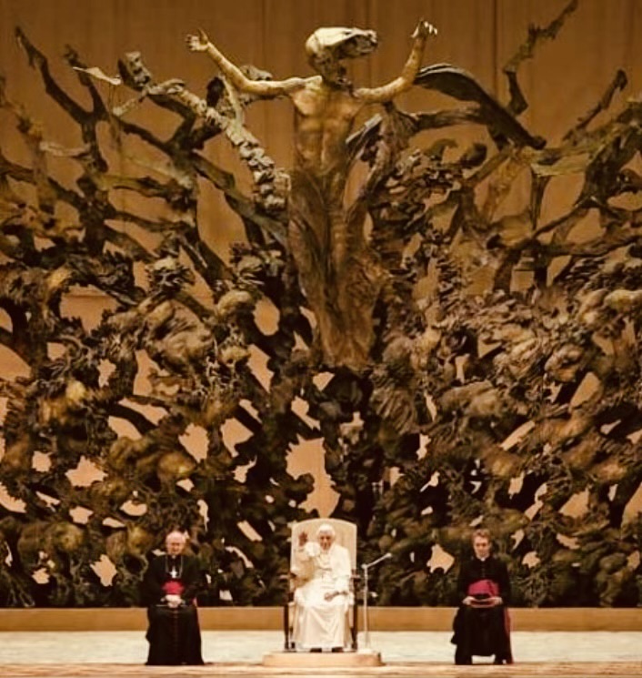 Ok, well I blast the pope for set decorating his office like a doom metal album cover but not knowing how to even play any power chords. Fuck off, creep!