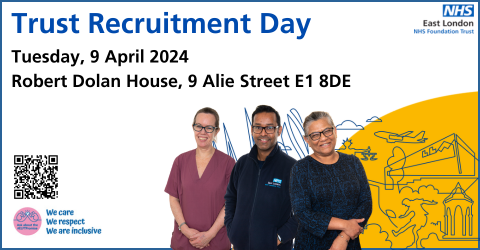 We are happy to host a #recruitment #openday tomorrow at the Trust HQ from 9am-3pm, raising awareness on a wide range of positions in Occupational Therapy, Nursing, Administration and Healthcare Assistant across ELFT. @ELFTRecruitment To sign up, visit: elft.nhs.uk/trust-recruitm…