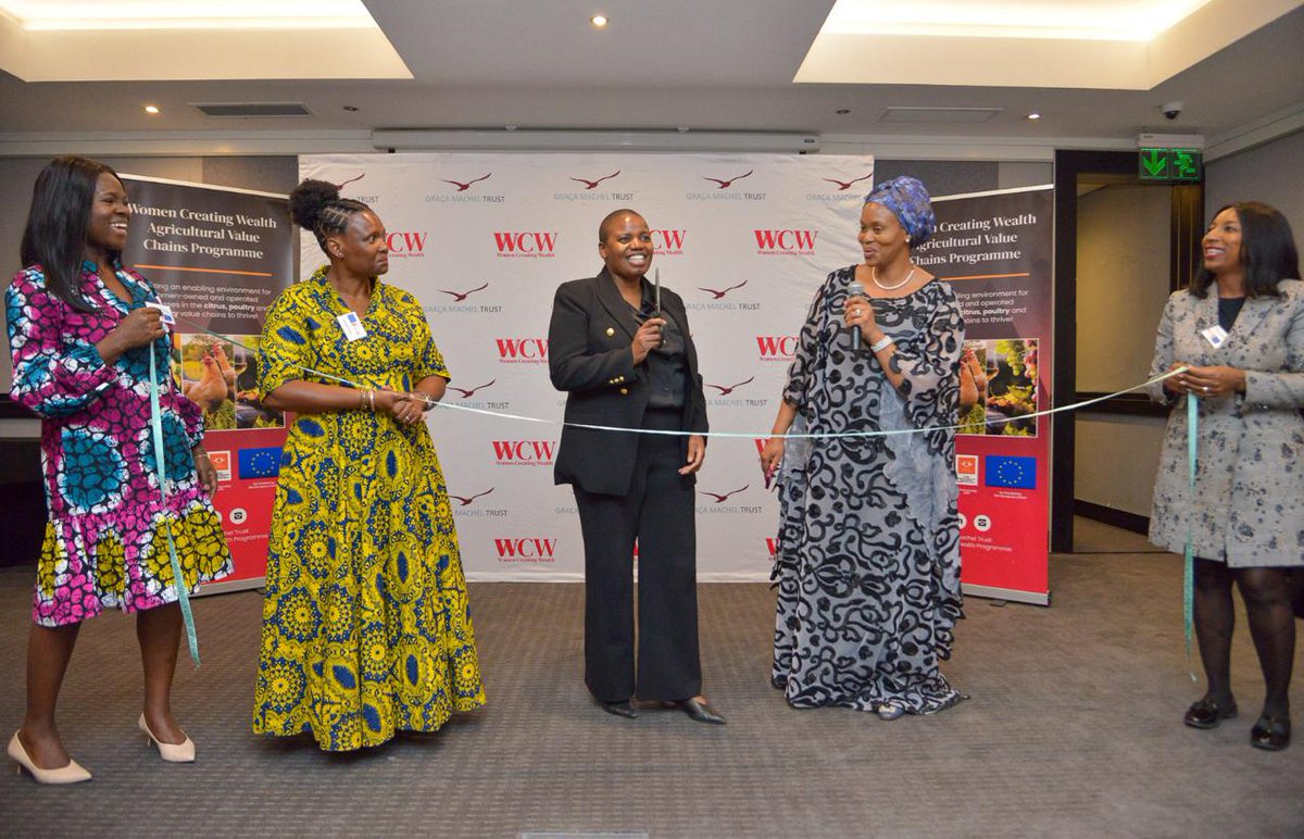 @EUinSA and the Graca Machel Trust (GMT) launched the EU Co-Funded Women Creating Wealth project. The project will assist women entrepreneurs in the poultry, citrus, and wine industries to grow their businesses through access to financing and capacity building facilitated by GMT.