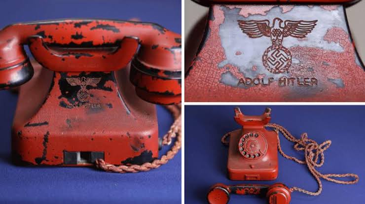 In 2017, Adolf Hitler’s telephone was sold at auction in the United States on for $243,000.

Originally a black Bakelite phone that was later painted crimson and engraved with Hitler's name, it was found in the Nazi leader's Berlin bunker in 1945 following the regime's defeat.