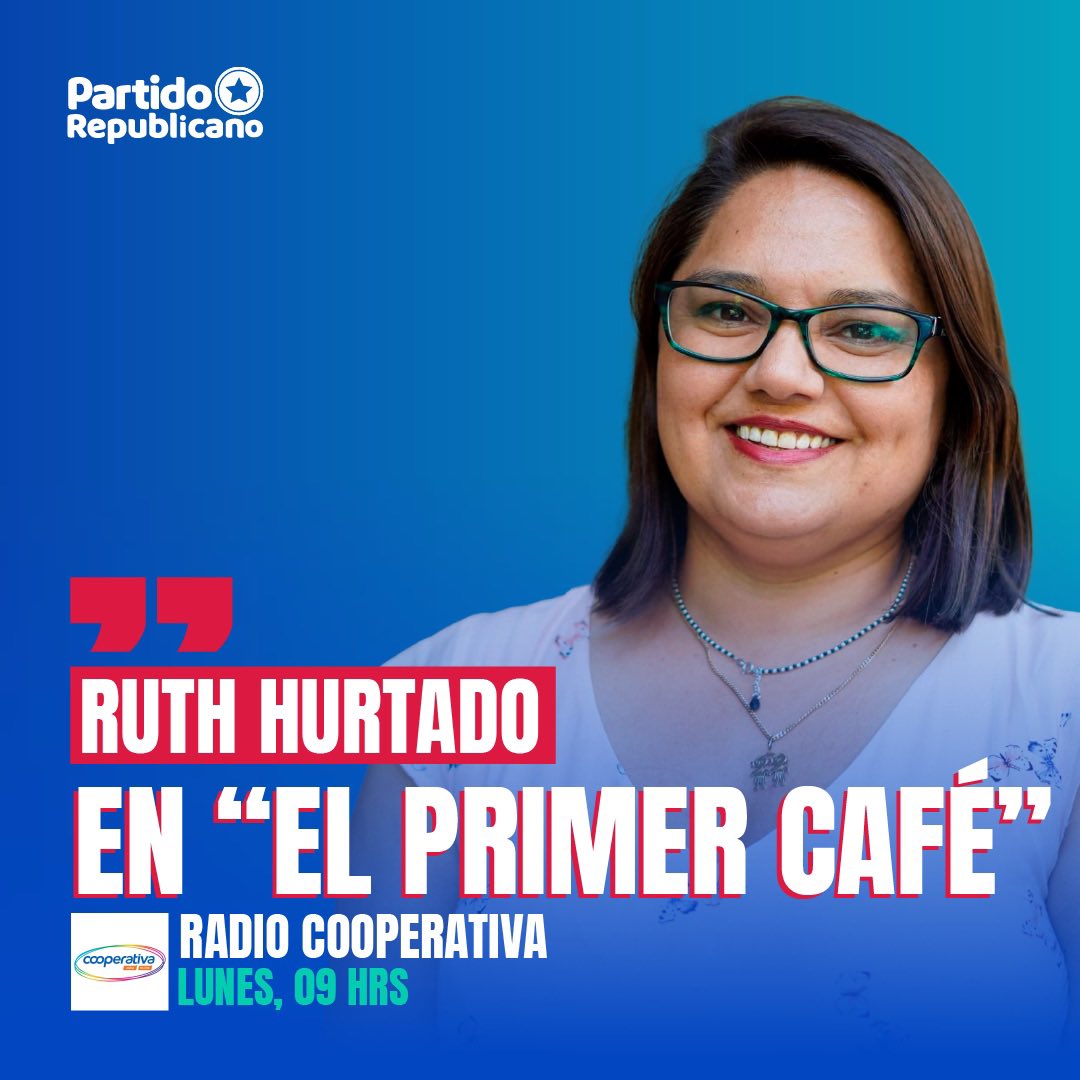 Hoy desde las 09:00 AM @ruth_uas estará en El Primer Café de #Cooperativa. 

No lo pierdas 🇨🇱