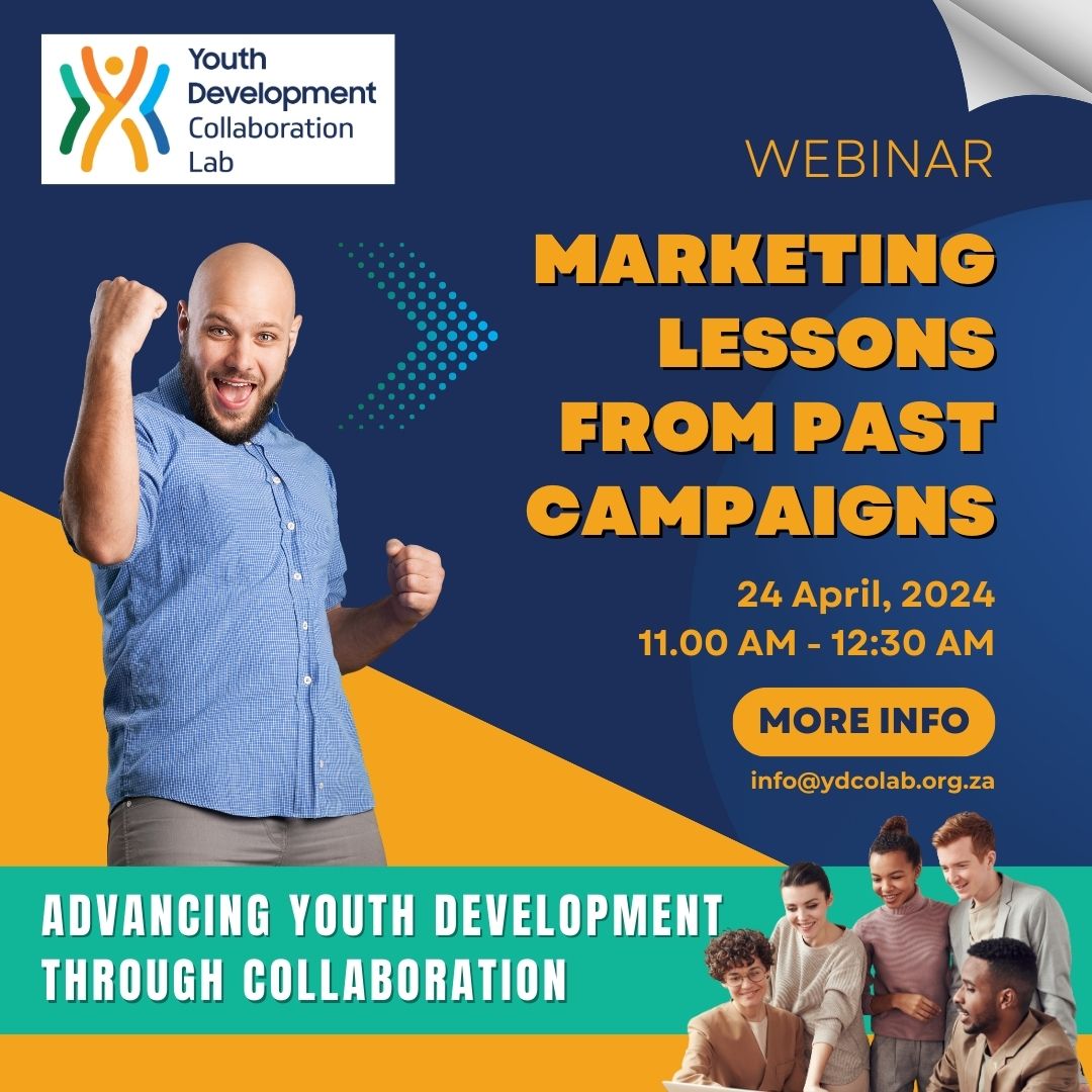Unlock the secrets of successful marketing campaigns! Join us for our webinar on 24 April, 11:00 – 12:30. Learn from industry professionals at @YouthCapitalSA, @ShoutItNowSA, and @withoutadoubtZA as they share insights and actionable strategies. RSVP now! docs.google.com/forms/d/e/1FAI…