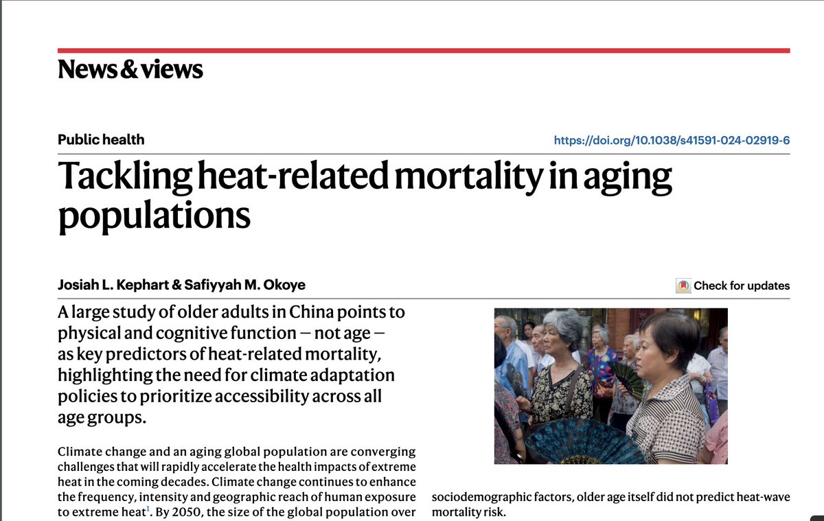 Check out new commentary written w/@jlashk in @NatureMedicine. We argue for climate adaptation policies that prioritize accessibility. rdcu.be/dD5Uc