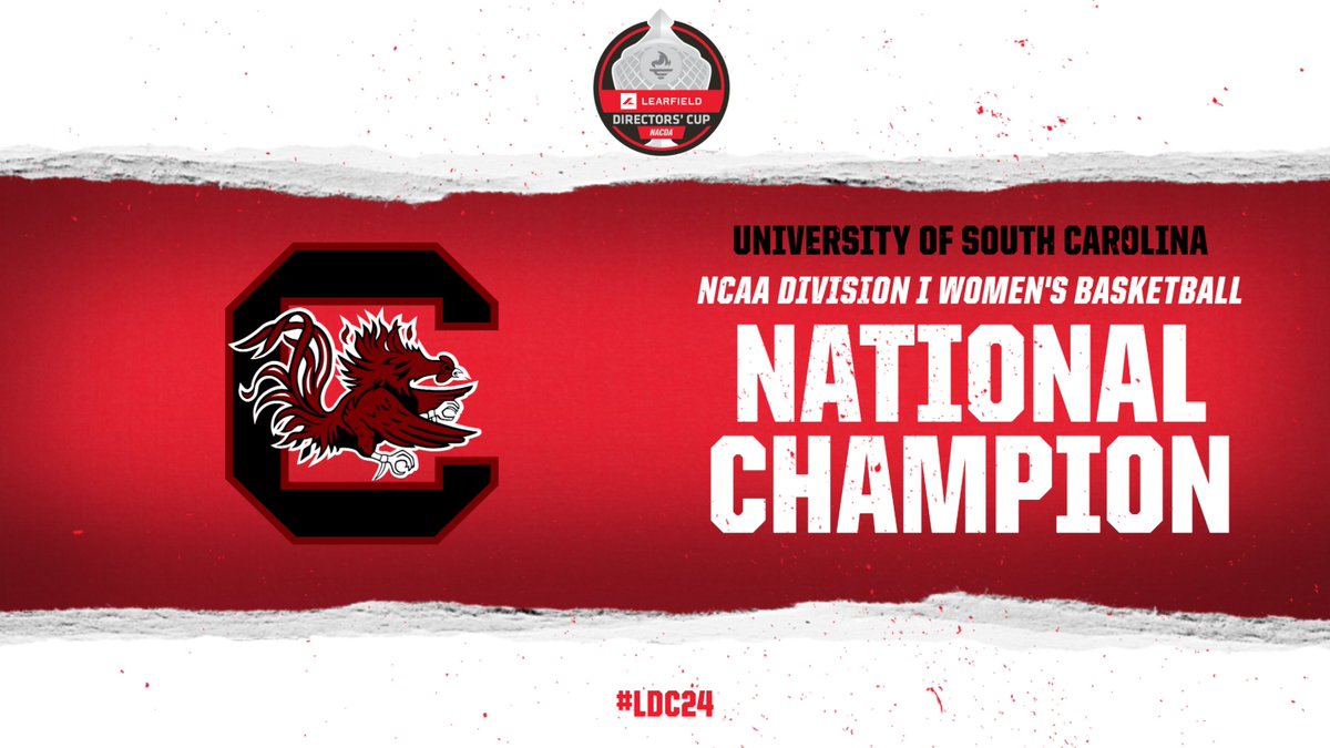 📢Let's hear it for @GamecocksOnline! The 2024 NCAA Division I Women's Basketball National Champions!