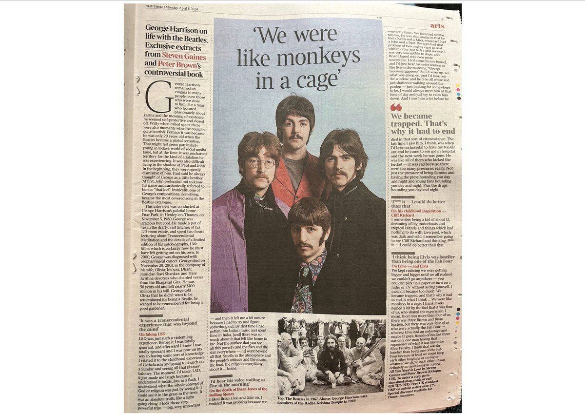 In todays @thetimes read more exclusive transcribed interviews with The Beatles, Yoko, Brian Epstein and those closest to them. Many of these interviews have NEVER been heard before!