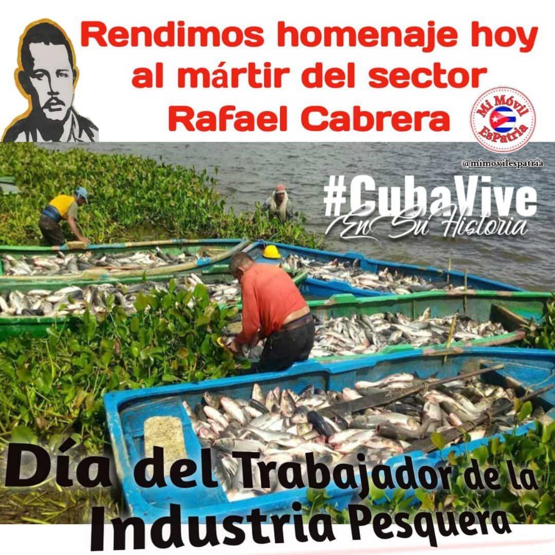 Nuestras felicitaciones a los trabajadores de la Industria  Pesquera
#CDRHabana  #Cuba