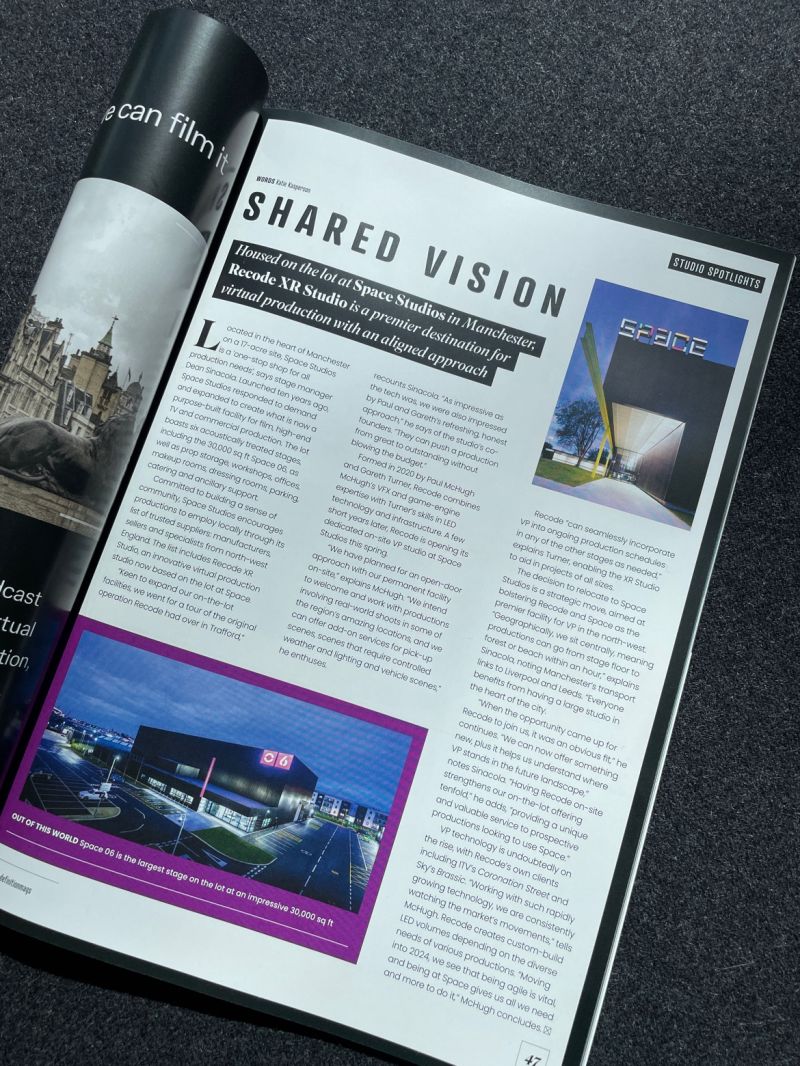 recodexrstudio (@recodestudioxr) on Twitter photo We’re proud to be featured in this months <a href="/definitionmags/">Definition Magazine</a> where you can read all about how the relocation to Space Studios helps to establish Recode as the premier facility for VP in the North West 🎬 We’re proud to be featured in this months <a href="/definitionmags/">Definition Magazine</a> where you can read all about how the relocation to Space Studios helps to establish Recode as the premier facility for VP in the North West 🎬