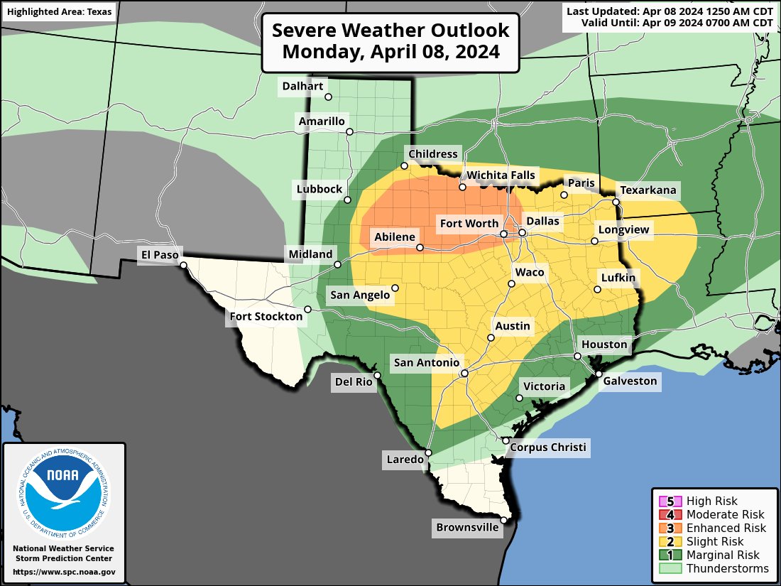 We’ll see mostly cloudy skies today with a chance of storms. The risk is higher north of Houston, so please take that into account if you’re chasing the total solar eclipse. spacecityweather.com/clouds-will-ec…