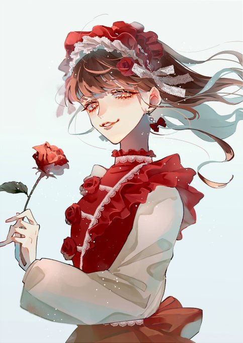 「女の子 红玫瑰」のTwitter画像/イラスト(新着)｜5ページ目