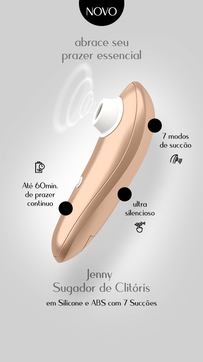 [EXCLUSIVO] Sugador de Clitóris em Silicone e ABS com 7 Sucções Jenny Dourado Acesse Agora: lojadoprazer.com.br/sugador-de-cli… ▪️Promoção em Primeira Mão para os seguidores ▪️15% de Desconto Exclusivo para os seguidores ▪️Utilize o cupom TWITTER no carrinho de compras.