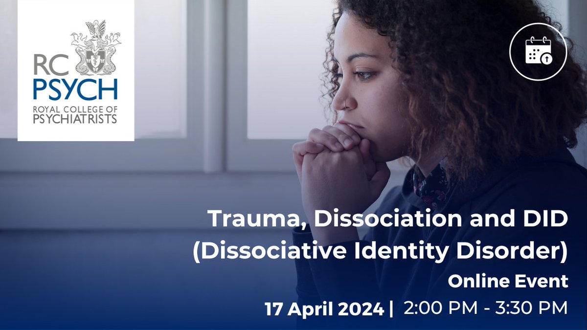 Not long now till our webinar with Dr Beena Rajkumar who will be discussing Trauma, Dissociation & Dissociative Identity Disorder. Better understand the impact of trauma, the different forms of dissociation and ways they can be managed. Book now➡️bit.ly/4aHJvjV