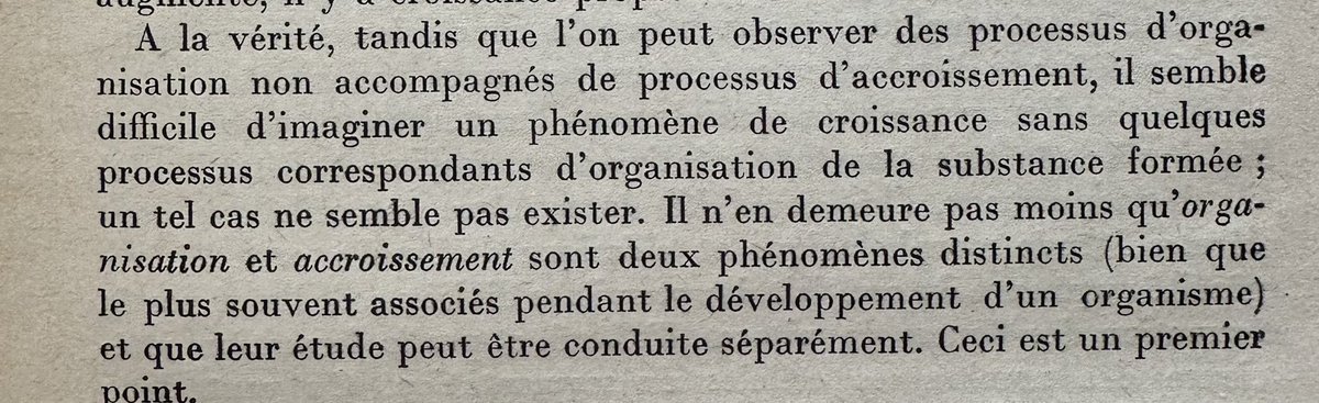 Is this still true?  Does anyone know an example of growth without organization, ie an organism enlarging just by accumulation of disorganized biomass?
