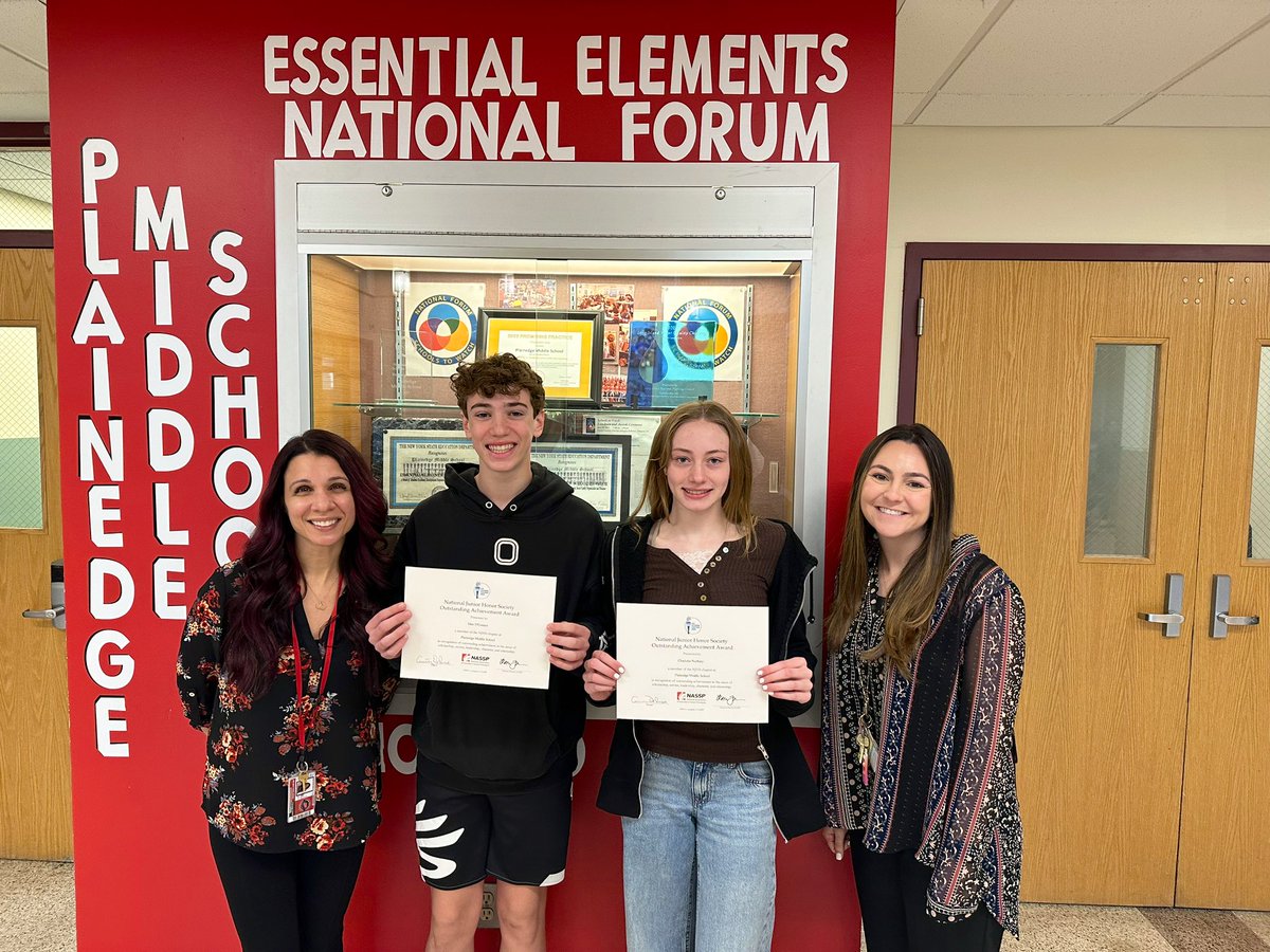 Congratulations to Charlotte and Max for receiving the NJHS Outstanding Student Achievement Award! 
#WeArePlainedge