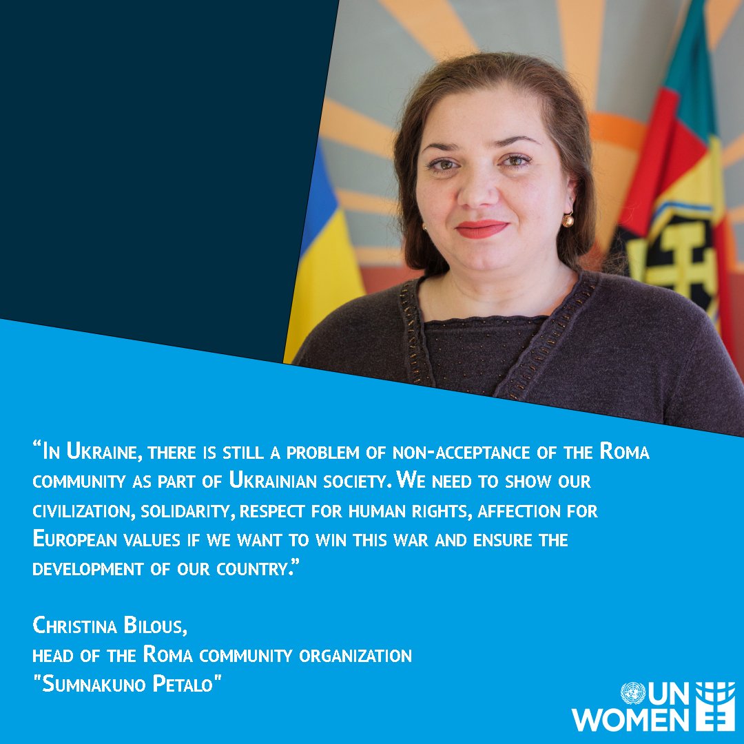 Nearly 400 thousand Romani people live in Ukraine. Let’s raise the voices of Romani female leaders in Ukraine and women`s organizations working to create a more inclusive society for all. #InternationalRomaniDay