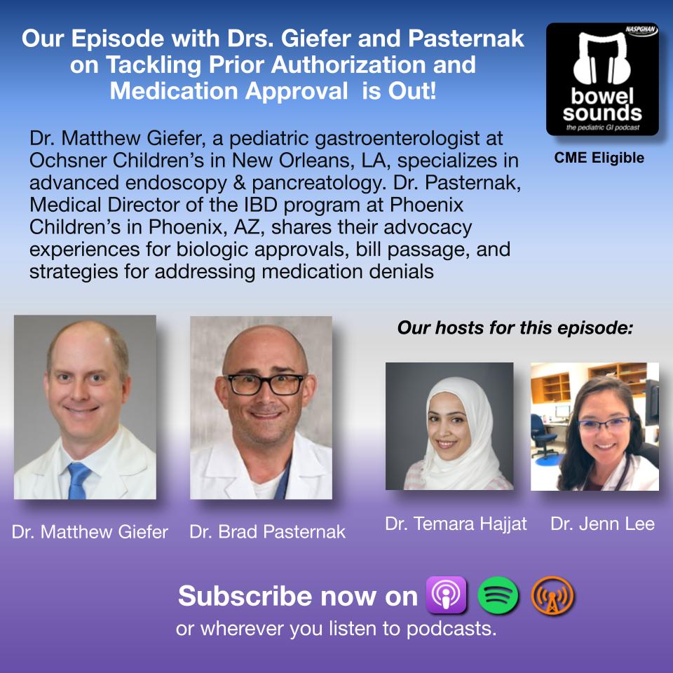 🎙️An all-new episode! 'Tackling PAs and Medication Approval' ⭐️Dr. Giefer @OchsnerHealth & Dr. Pasternak @PhxChildrens discuss how they lobbied to improve medication access for pediatric patients 🎧 to their inspiring stories &hear how they've made a change in their states