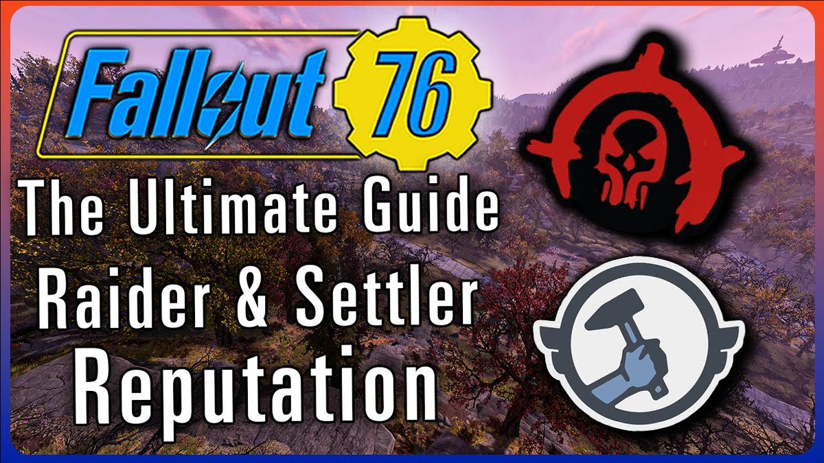 If you are new to #Fallout76 or need a refresher on how to get Settler and Raider Reputation make sure to check this video out. It was an honor to partner up with @DuchessFlame and look forward to working with them more on @Fallout content.
youtube.com/watch?v=ja2HL_…
#Fallout #fo76