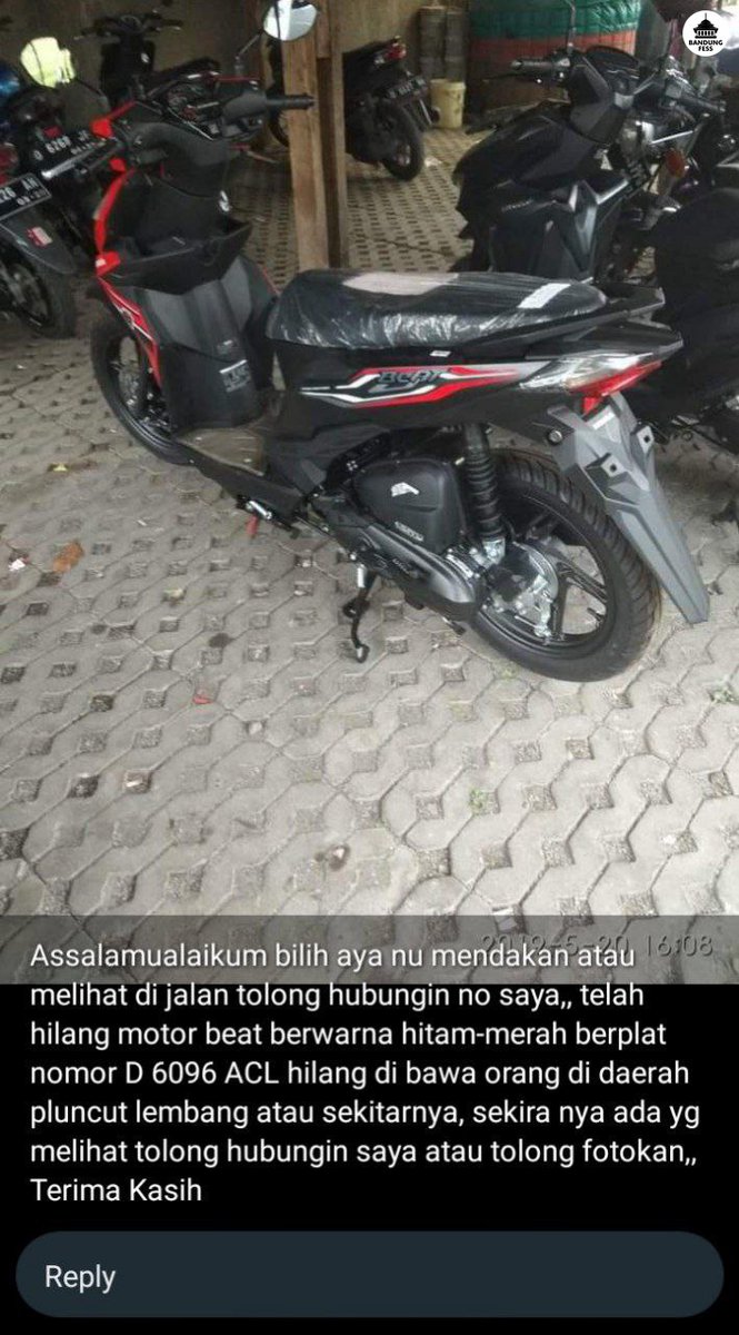 euy TWITTER PLEASE DOU YOUR MAGIC telah hilang motor beat dengan plat D 6096 ACL di punclut bilih aya nu mendakan bisa dm @..sianwangre hatur nuhun pisan 😭🙏