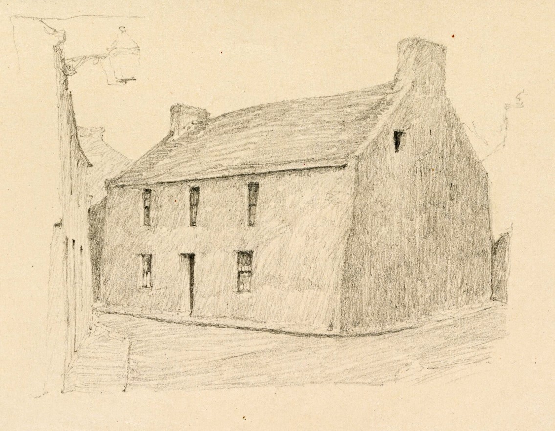 This 1915 sketch by #ArchibaldKnox is of Orry Lane... But we can't say we recognise it...
It can't be Fenella Cottage, though it DOES look similar: maps.app.goo.gl/Lk19NF5qvSchgs…
[Pic: #Manx National Heritage 1964-0249/047]
#isleofman #ManxArt