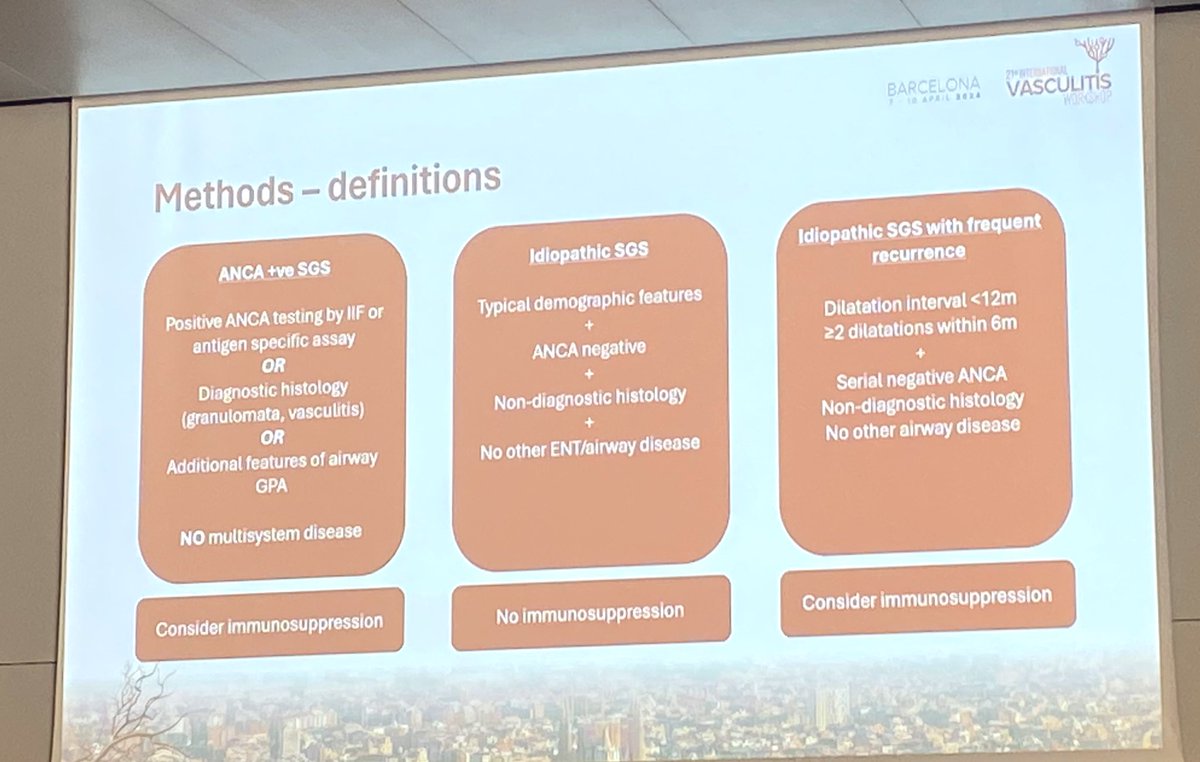 When should we consider immunosupression in subglotic stenosis? #GPA #VasculitisBCN2024