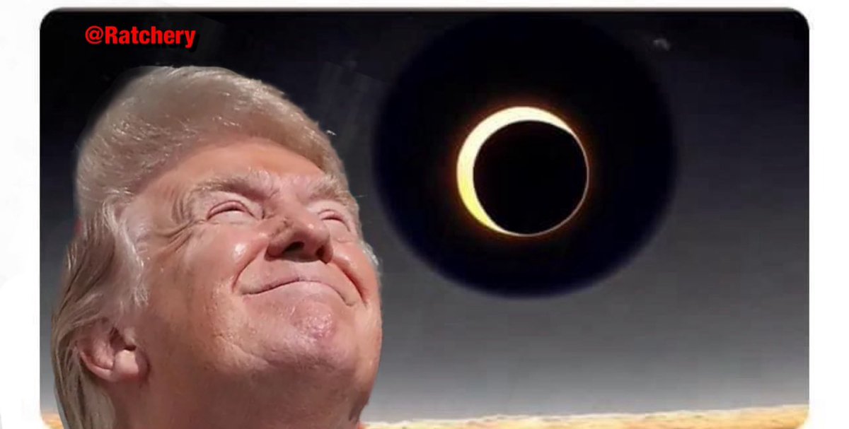 Please let this orange MF and his MAGA cult followers all look up in unison without those shades. Bird Box 3