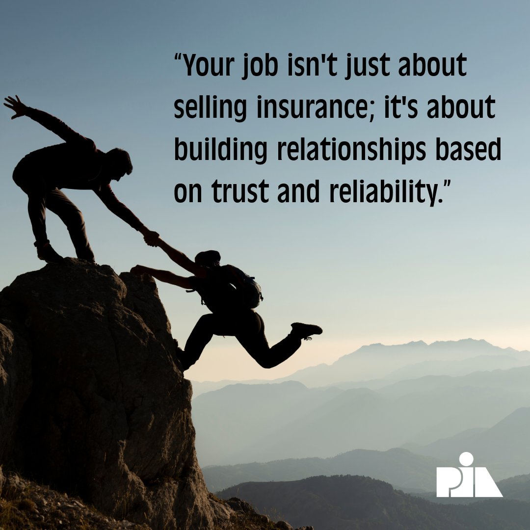 “Your job isn't just about selling insurance; it's about building relationships based on trust and reliability.” #MondayMotivation #Trust #Reliability #InsuranceMatters #InsurancePros #IndependentAgents #Strategy #PIANY #PIACT #PIANJ