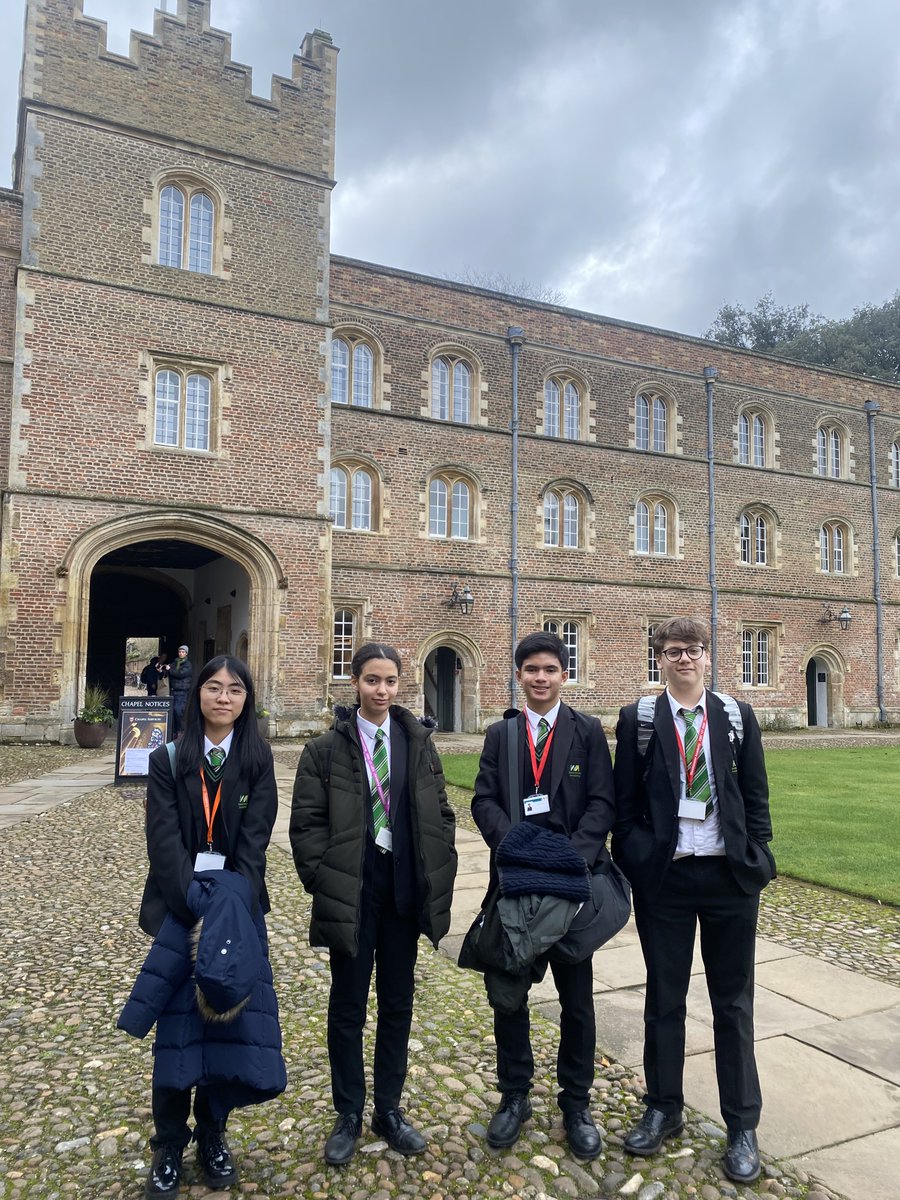 Four Y10 students had the opportunity to visit Jesus College Cambridge before Easter, where they were lucky enough to have a tour around Jesus, learn about how Cambridge University operates and attend an interesting lecture by Dr Goymour on Land Law. Thank you @JesusCollegeCam!