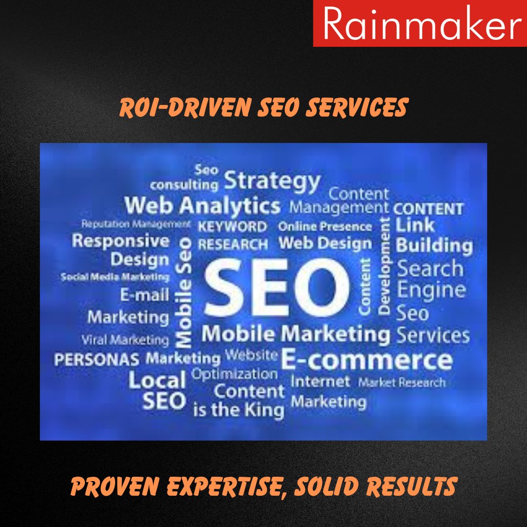 Enhance your website's visibility and attract more organic traffic with Rainmaker's top-notch Search Engine Optimization (SEO) services. Rank higher and reach your target audience effectively.

#rainmakerdigital #digitalmarketingagency #seoservices #SEOExpertise #HigherRankings