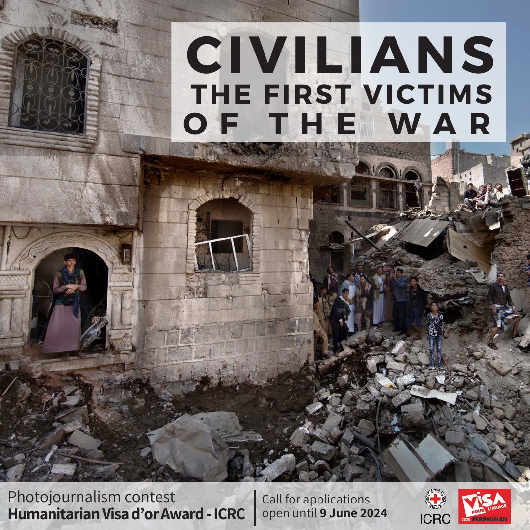 📢 We invite all photojournalists around the world to participate in our Visa d’or award 🏆.

We will receive proposals from March 28 to June 9, 2024, capturing the theme: 'Civilians, the primary victims of armed conflicts'.

Learn more: ms.spr.ly/6019cNoQT