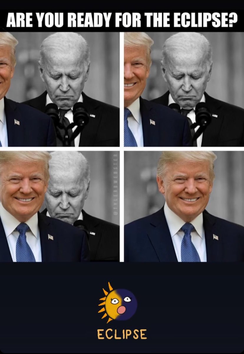 ConradMadsen's tweet image. Are you ready for the Eclipse?  

We couldn't ask for a better timed one than this one below !

God Bless Texas and America!

Make it a great week folks and safe travels for all those in the path of Trump errr Totality.  

#laughterisgood #trump2024 #maga #Eclipse