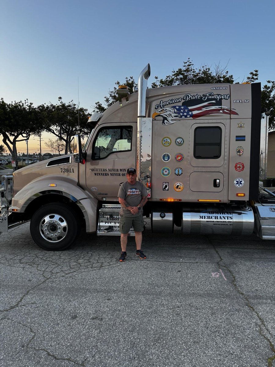 The Wall That Heals was packed up yesterday by Gardena Public Works, Jr ROTC, City employees & veterans in Gardena, CA. D. Doravi of American Pride Transport is hauling TWTH out of Gardena, CA. Our truck drivers donate their time, fuel, and equipment to haul TWTH for us.