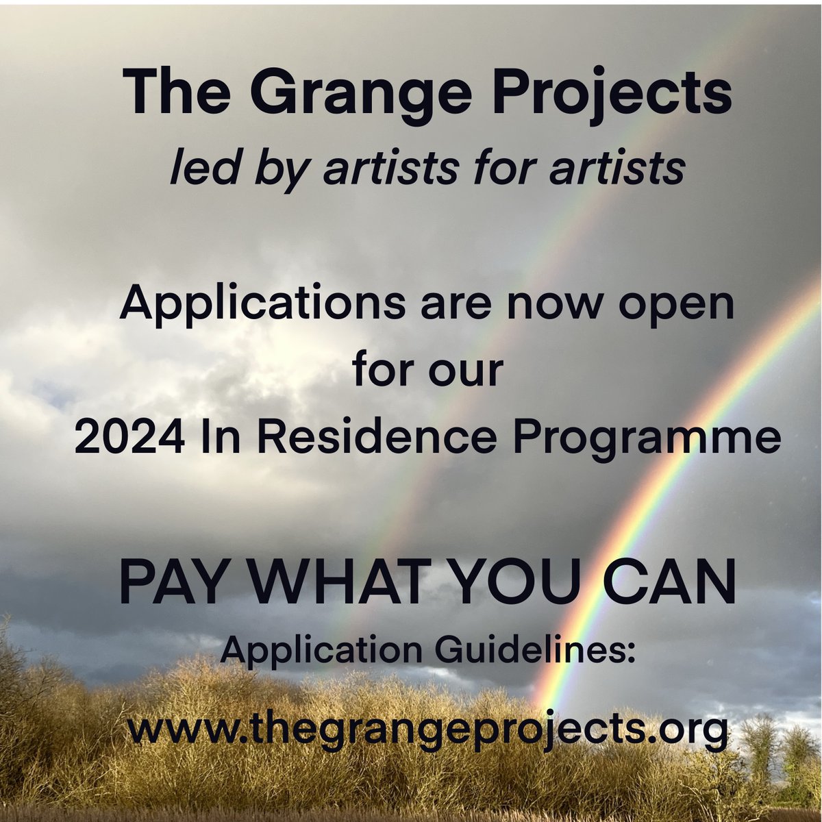 Everyone’s welcome at The Grange Projects. Rolling deadline 15th of each Month. Next Deadline 15 April. #artistopportunity #artistopportunities #artistopencalls #artistinresidence
thegrangeprojects.org/copy-of-applic…