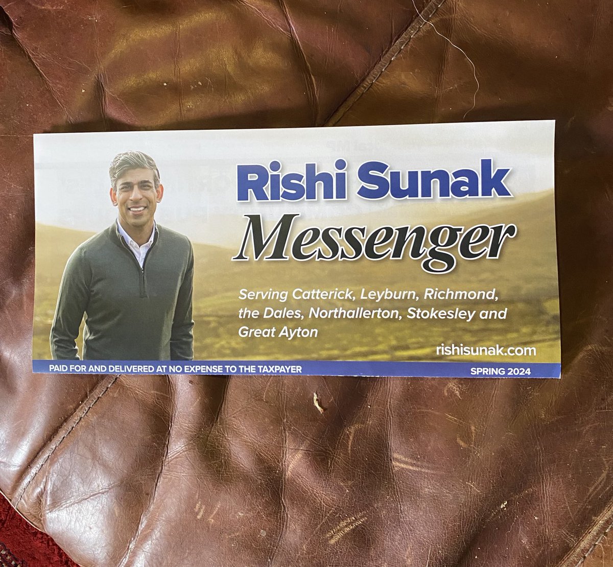 The most ridiculous thing I ever got delivered since getting an EDL leaflet through my door in Gateshead. ⁦@RishiSunak⁩ 🤡🖕🤡🖕🤡🖕🤡🖕