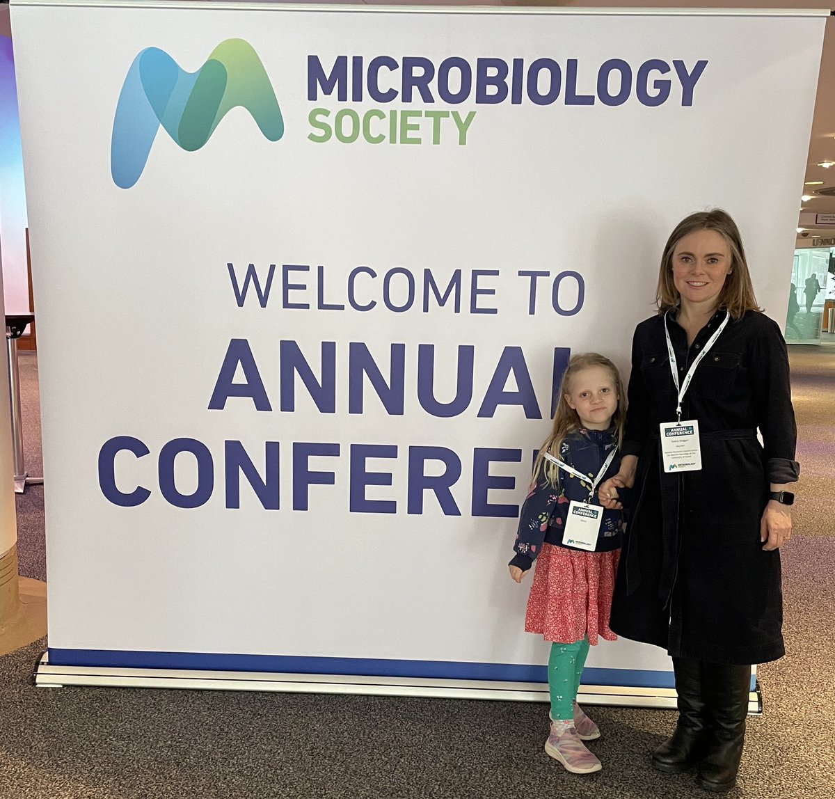I’m doing annual conference #MicroSoc24 a little differently this year, and am very grateful to @MicrobioSoc for their on site childcare. Find me to chat about fungal-bacterial co-infections, #AccessMicro or even bringing kids to conferences.