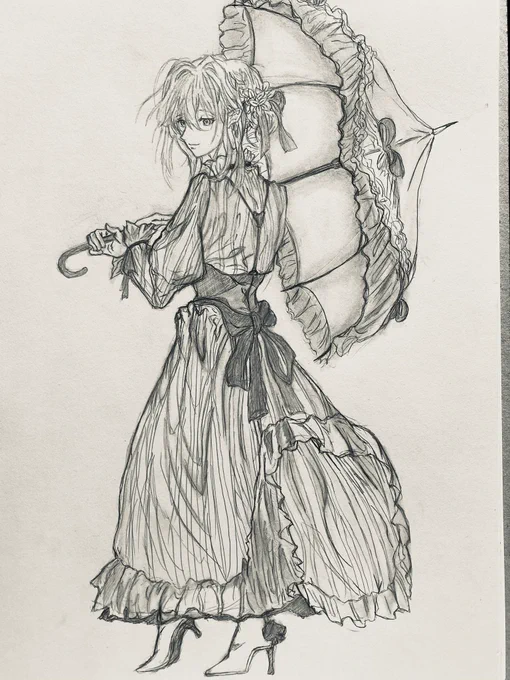 このような#️⃣あったので便乗!
このアカウントを作ったぐらいに投稿したイラストです!
今こんな細かいの描けれるかな?🤔
 #最近フォローした人は知らない過去絵を晒す 