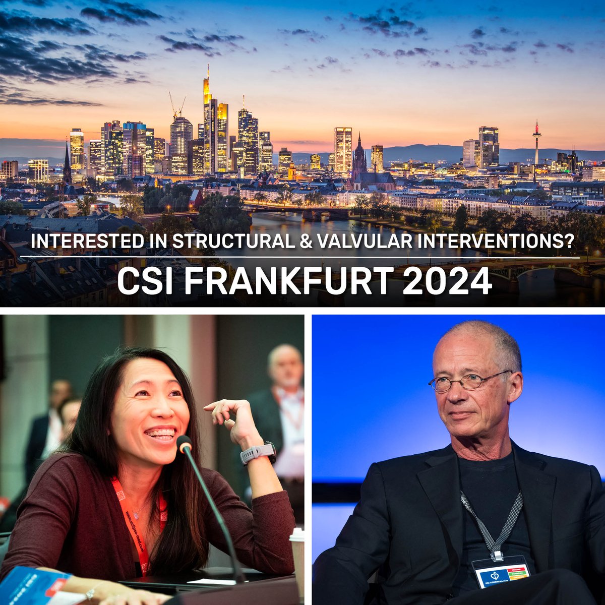 Interested in structural and valvular heart disease interventions? We've got you covered - don't miss out on our engaging program with key opinion leaders at #CSIFrankfurt2024! Save your seat: csi-congress.org/registration Explore the program: csi-congress.org/conferences-co…