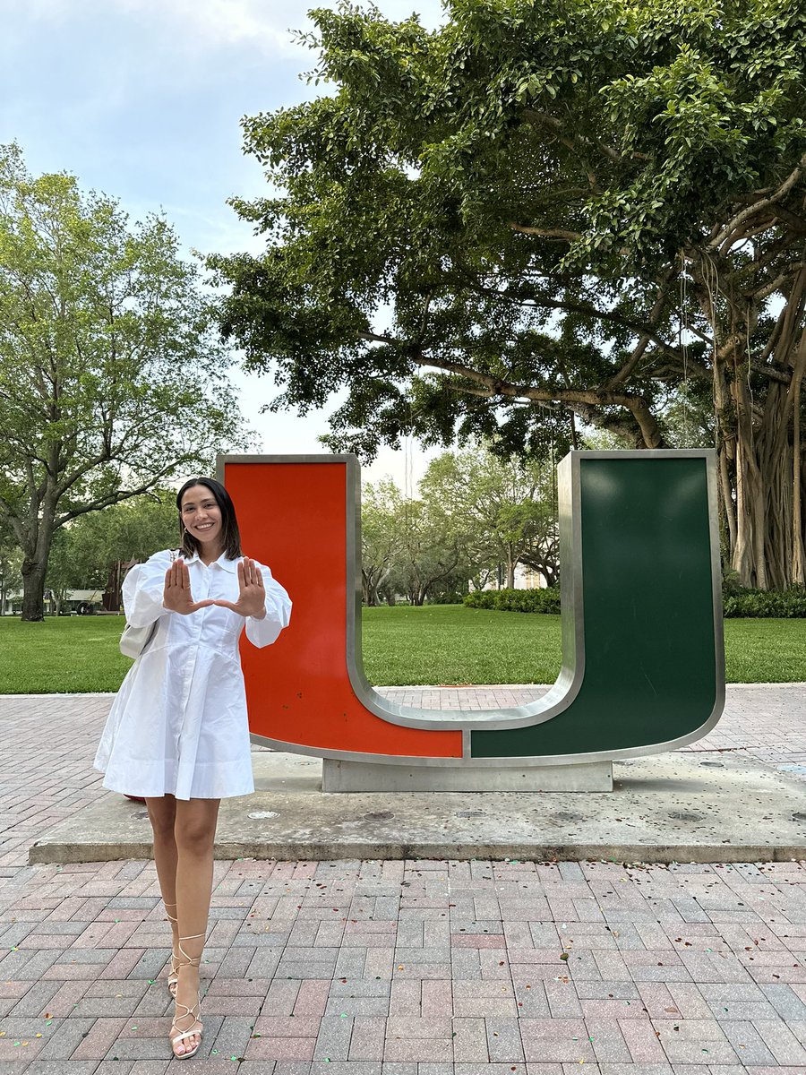 TheMiamiApe's tweet photo. Today marks the beginning of an incredible chapter in my life at the University of Miami🧡💚

My role will allow me to make a meaningful impact by helping &amp; serving others.I couldn't be more excited &amp; proud!

Thank youu for being a part of my journey always🫶 https://t.co/e38Tc7OewK