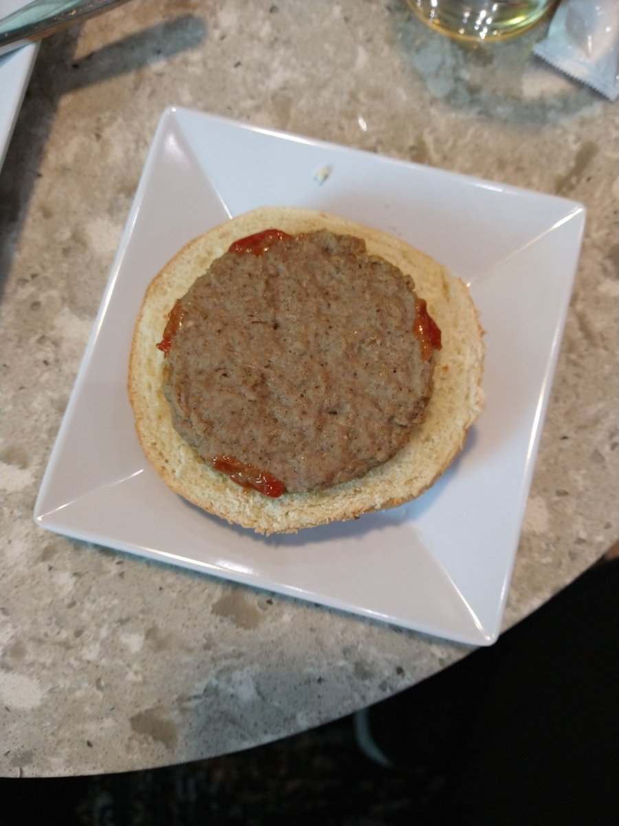 An expression of hope at the hotel breakfast bar