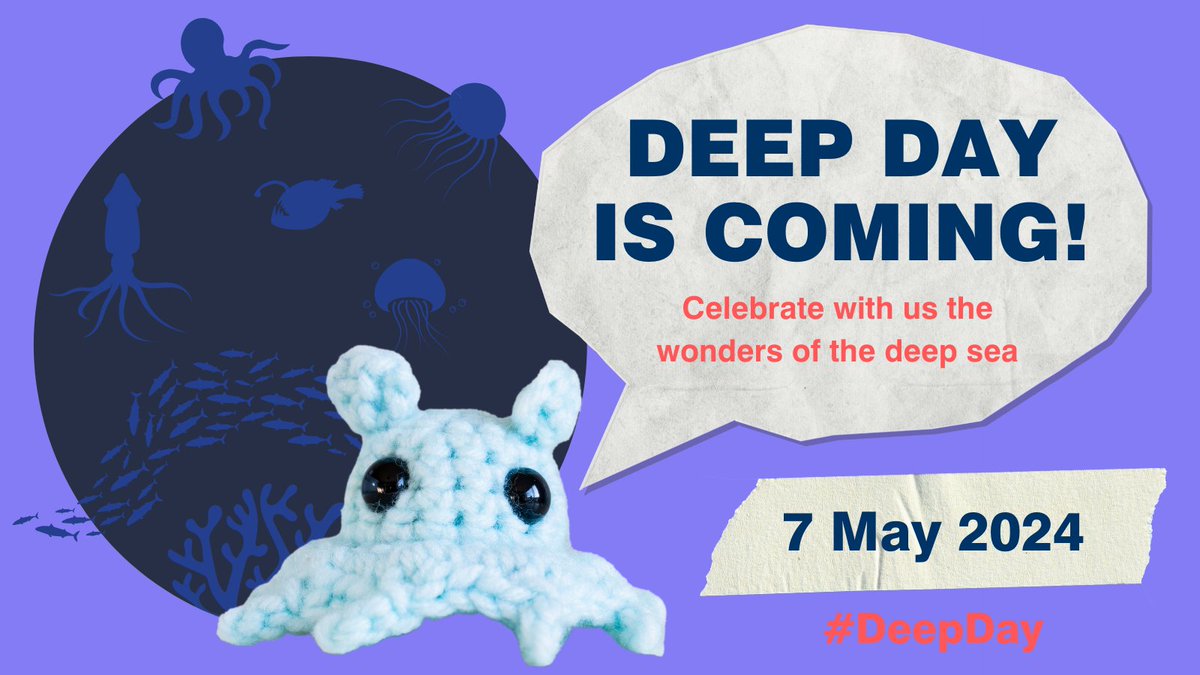 🗓️SAVE THE DATE! #DeepDay is back and we are getting ready to celebrate the wonders of the #DeepSea in 2024!  

Mark your calendars and join us for the celebrations! Stay tuned for more on activities and ways to join.  #DefendTheDeep

deep-sea-conservation.org/explore/deep-d…