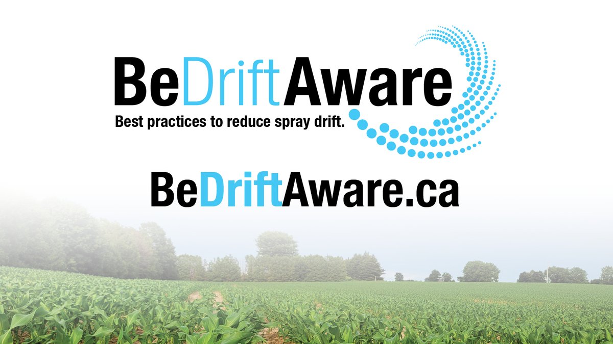 Ontario agriculture, there’s a new resource to help reduce spray drift this season. It’s an info hub at BeDriftAware.ca loaded with spray tips and best practices. We’re proud to be part of it with @GrainFarmer @OntarioFarms @CropLifeCanada @OMAFRA #BeDriftAware