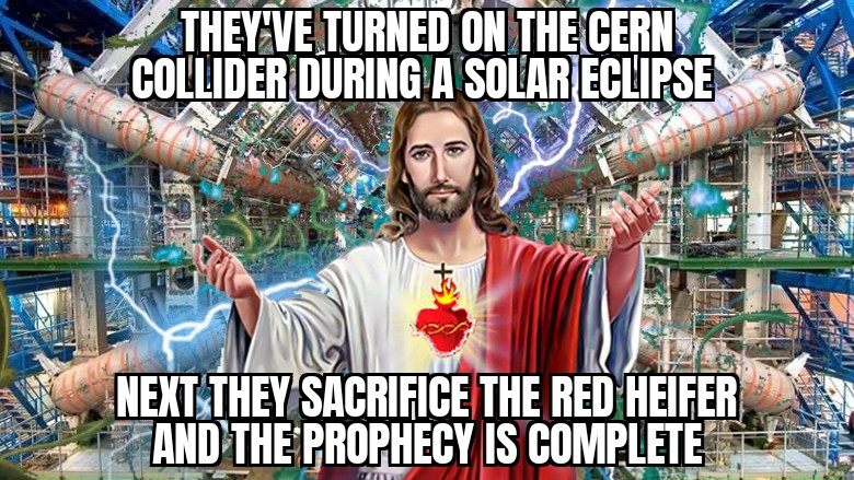 Are they TRYING to end the world? Because this is how you end the world.
#SolarEclipse #SolarEclipse2024 #CERN #redheifers