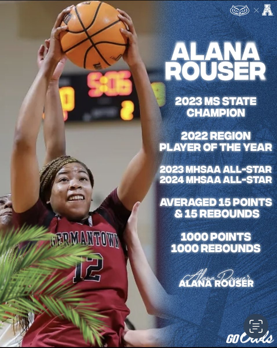 Just Built Different🤷🏽‍♀️. Champion! AAC Ready. Terrific high school career but just getting started <a href="/alanaR_12/">alana</a>! She gonna eat y’all😤 tune in👀!
#paradisebound  #9weekcountdown