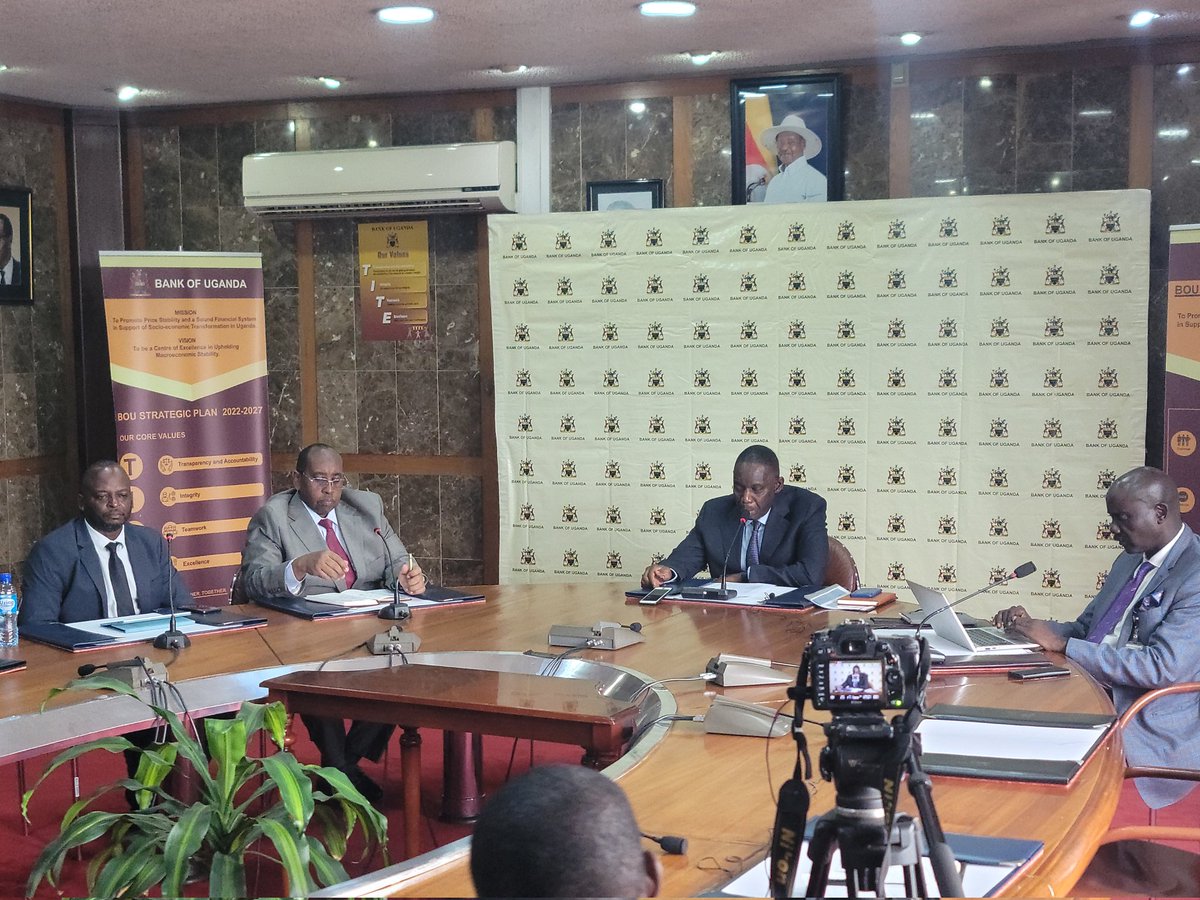 Short term projections indicate inflation may rise to between 5.5% to 6% within 13 months ahead with a return to medium term target of 5% anticipated in the second half of 2025 - Michael Atingi (BOU Governor) @BOU_Official @rggoobi @URAuganda #BoUCBR